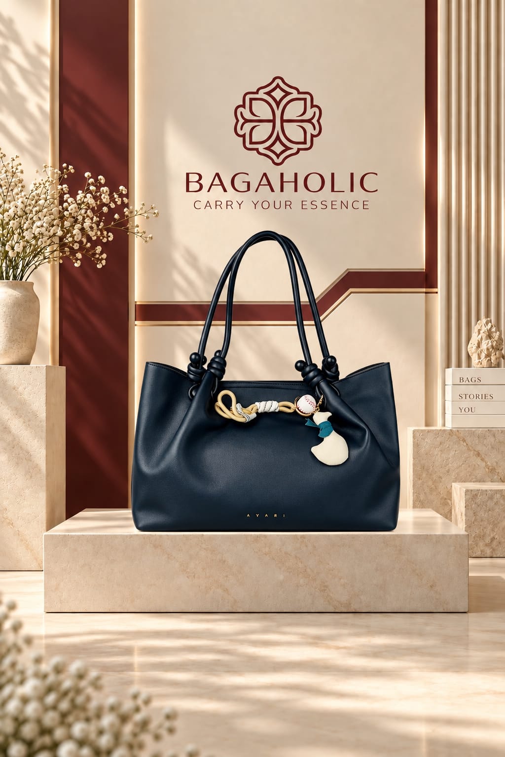 Women’s Pleated Ring Handle Cloud Handbag - Image 2