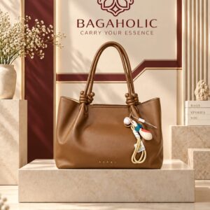 Women’s Pleated Ring Handle Cloud Handbag
